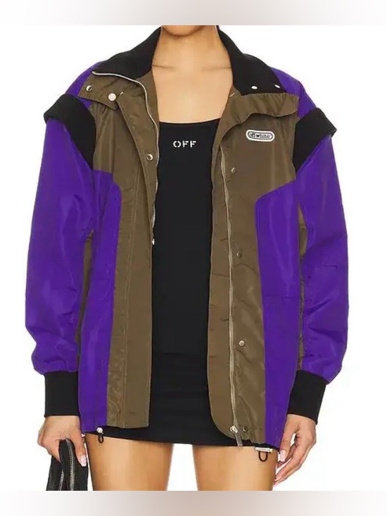 Off-White Jackets & Blazers - Off-White color block windbreaker S